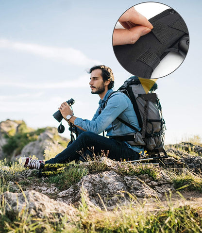 Hitdudu Camping Axe, Folding Portable Survival Hatchet Multi-Tool, Tactical Tomahawk with Hammer for Outdoor Hunting Hiking Camping
