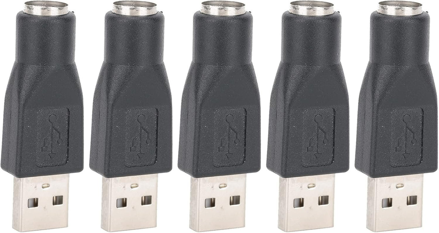 USB to PS/2 Converter Adapter for Keyboard Mouse with PS/2 Interface - and Portable