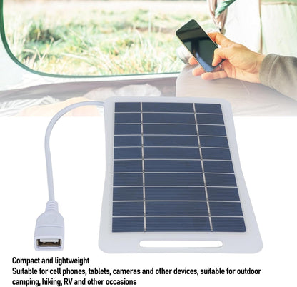 Portable Solar Panel, 9x16.5cm USB Solar Panel Charger for Smartphones Tablets Cameras, Small Solar Charger for Camping Outdoor Backpacking