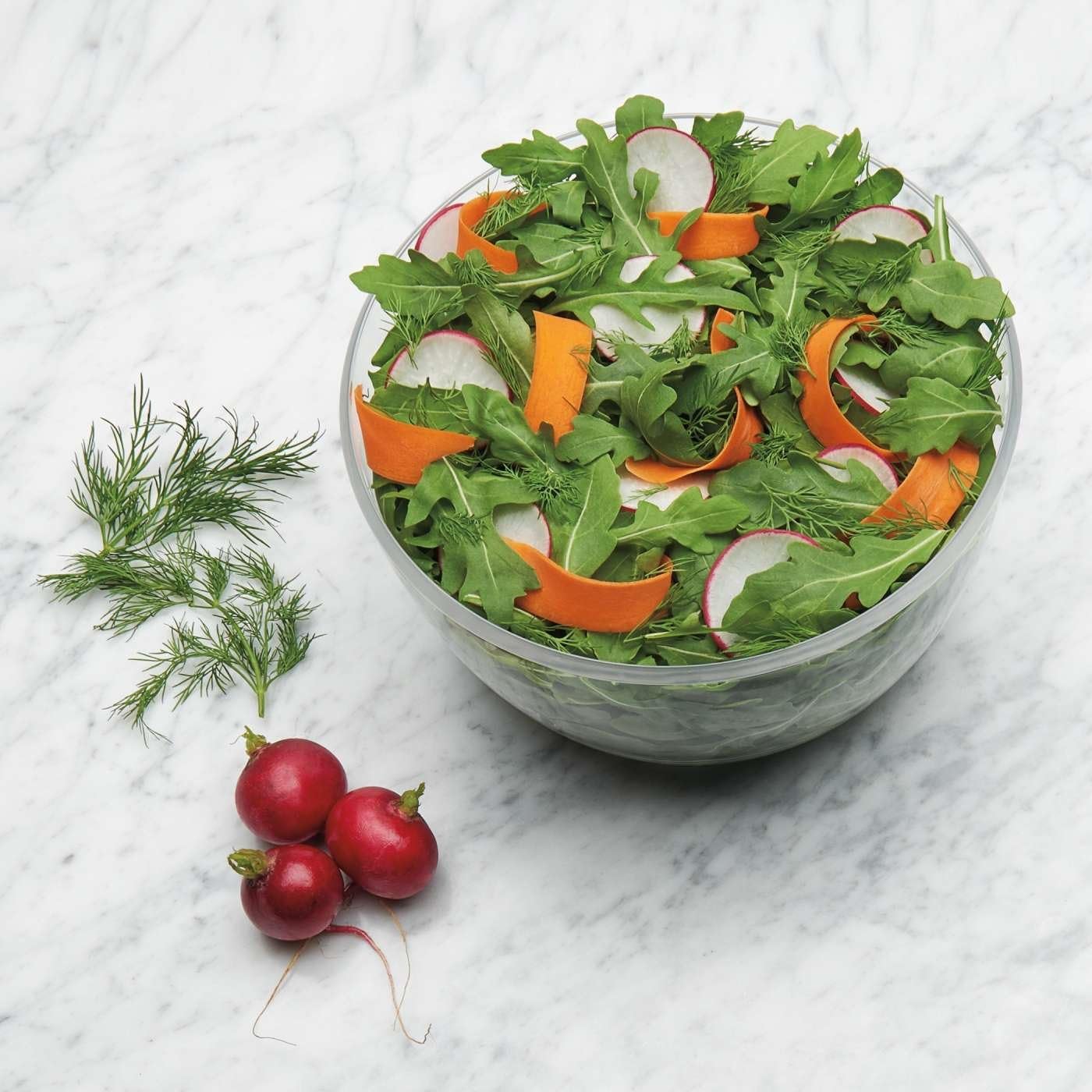OXO Good Grips Little Herb and Salad Spinner, 20 cm / 2.7 Litre