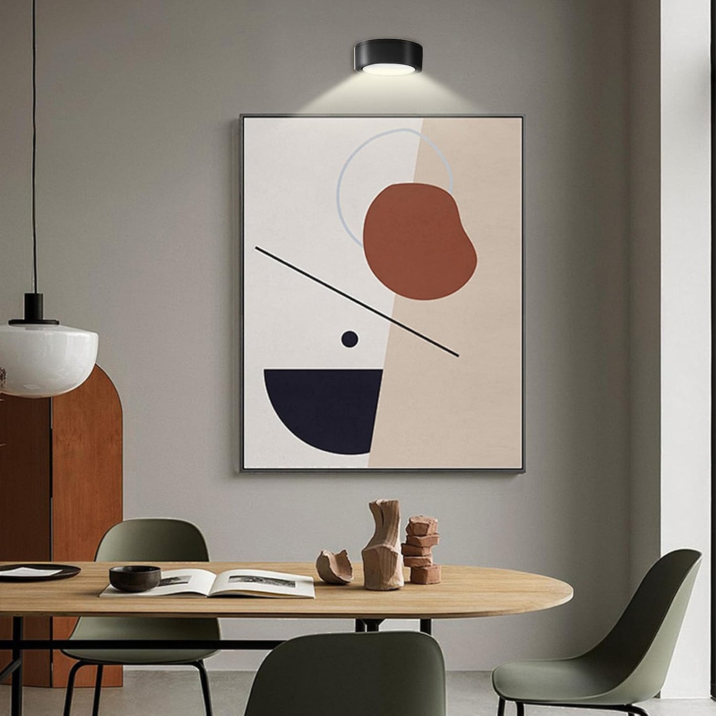 Wireless Wall Lights, Smart Control LED Wall Lamps, Battery-Operated Accent Lighting, 3.39 x 1.18 Inches, Adjustable RGB Color Modes, Timer Function, Best for Home, Bedroom