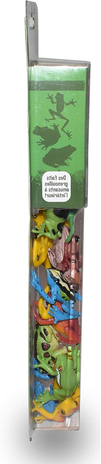 Wild Republic Frog Nature Tube, Amphibian Figures, Frog Toys, Educational Toys for Kids, 12 Piece Set
