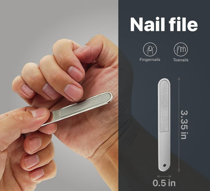 "konovo 5 Pieces Nail Clipper Set Konovo Stainless Steel Manicure Kit Travel Nail Care Kit Nail Clippers for Men Toenail Clippers or Nail Clippers Nail Clippers for Nail Clippers