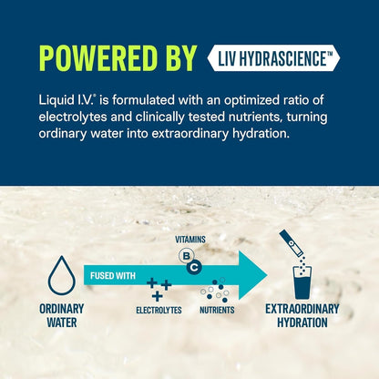 Liquid I.V.® Hydration Multiplier® +Immune Support - Tangerine - Hydration Powder Packets | Electrolyte Powder Drink Mix | Convenient Single-Serving Sticks | Non-GMO |12 Pack (168 Servings)
