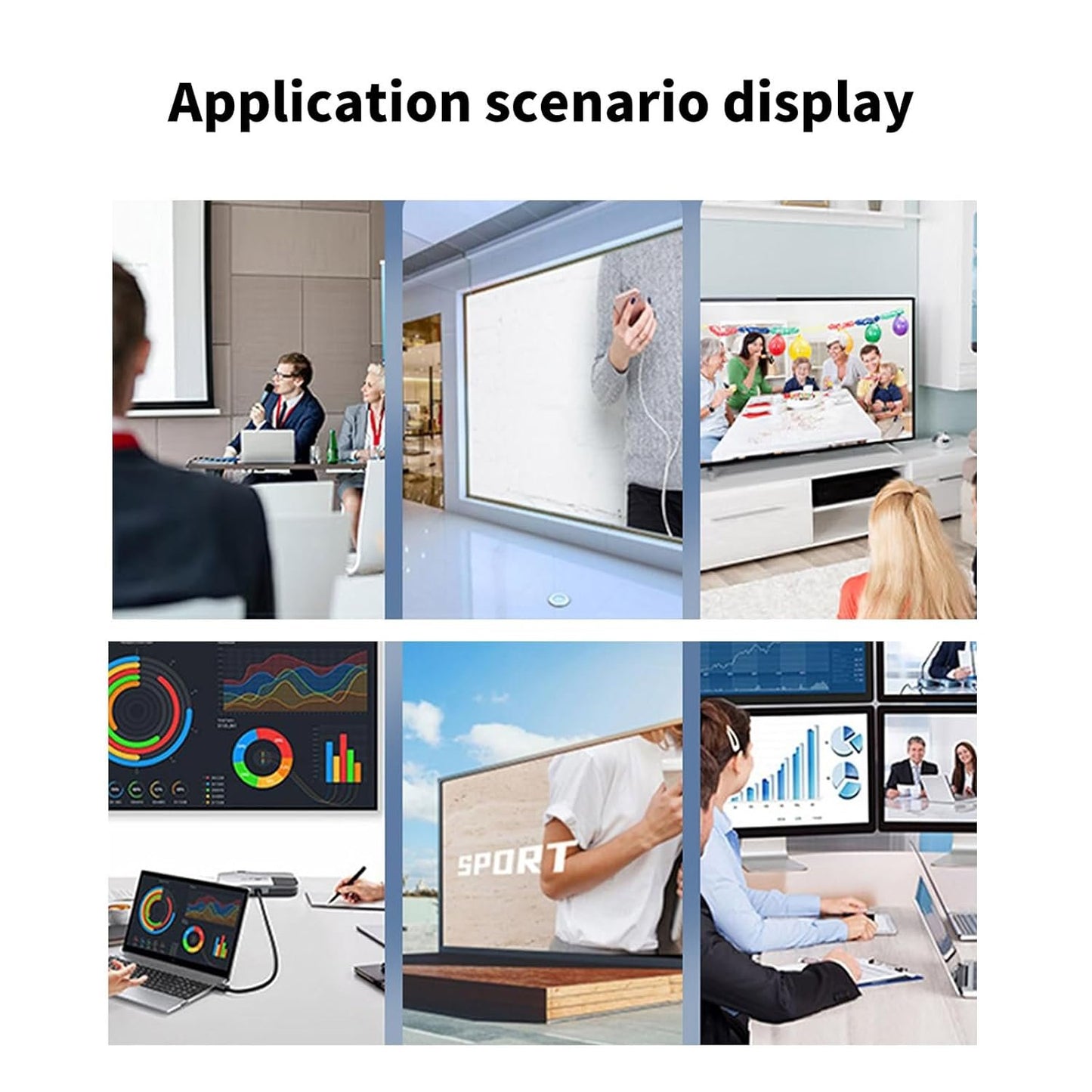 SYJHHWGS 8K60hz 2.1 Video Extension Cable Clearly 3D Visual For Gaming & Streaming PC And Consoles Compatible