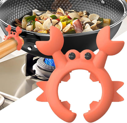 Shitafe Crab Utensil Holder, Silicone Spoon Rest | Silicone Utensil Holder for Kitchen Spoon | Spoon Rest with Clip for Pots, Kitchen Gadgets, Stand Up Ladle Holder