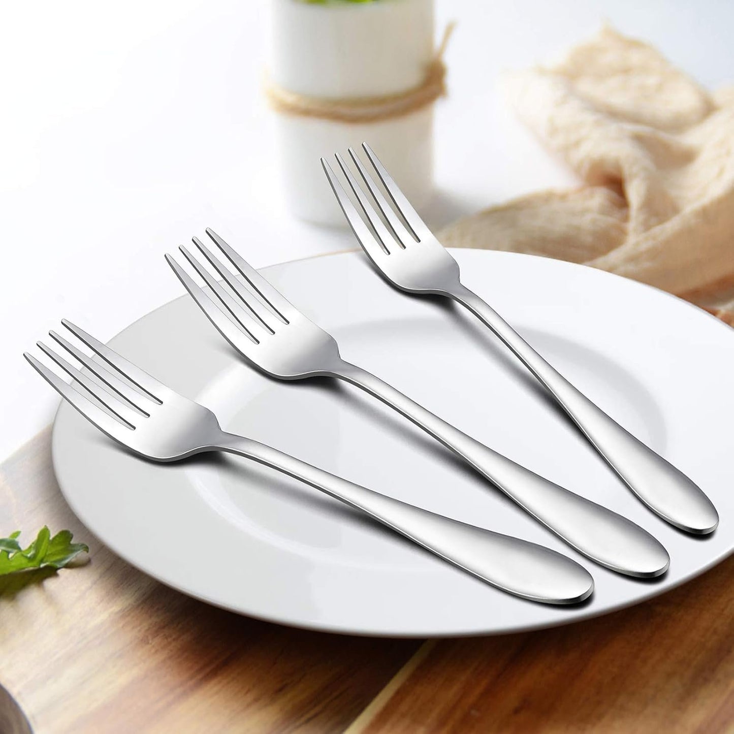 Cutlery Set, LIANYU 30-Piece Stainless Steel Flatware Set Eating Utensils for 6, Silverware Tableware Sets Include Forks Knives Spoons, Mirror Finish, Dishwasher Safe