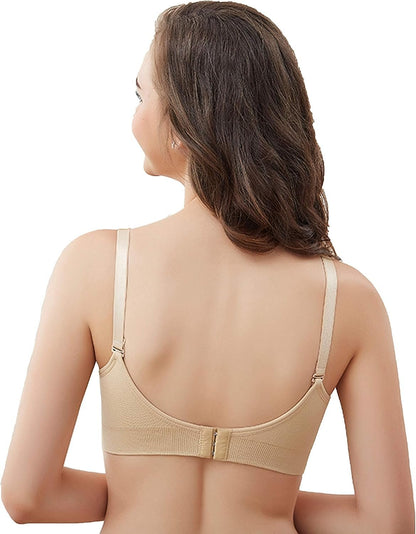 Grestar 3 Pack Nursing Bra for Woman, Seamless Breastfeeding Bras