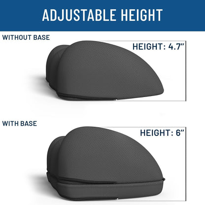 Everlasting Comfort Adjustable Cloud Foot Rest for Under Desk at Work with Pressure Point Nodes - Ergonomic Memory Foam Office Foot Stool & Desk Footrest for Gaming & Home Office, Supports Posture