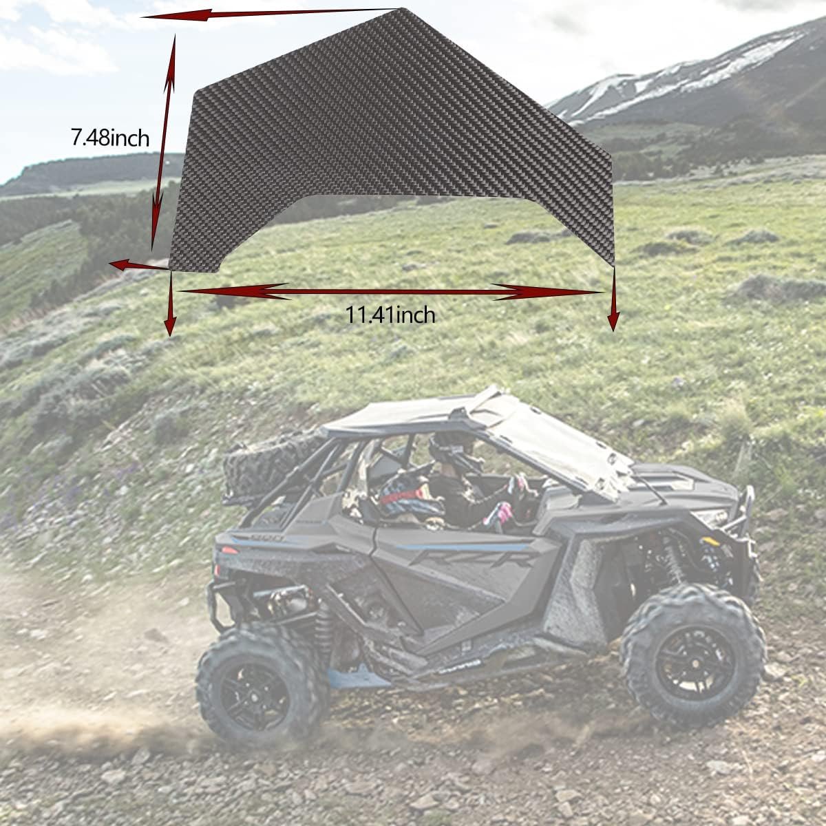 UTV Car Interior & Exterior Decoration Trim kit-Compatible with 2021 Polaris RZR PRO XP Ultimate, Center Console Armrest, dashboard, Body Trim, Fits for RZR PRO XP Ultimate 2021 Accessories (UTV-007)