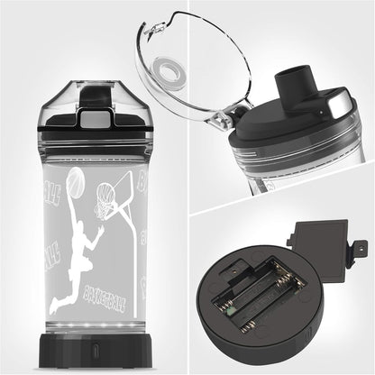 Basketball Gifts, Light Up Kids LED Water Bottle with 3D Basketball Design- 14 OZ Tritan BPA Free - Cool Drinking Cups Gift for School Kids Teenage Boy Girl Child Christmas Holiday