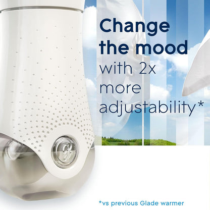 Glade PlugIns Air Freshener Starter Kit, Scented and Essential Oils for Home and Bathroom, Clean Linen, 2 Warmers and 6 Refills
