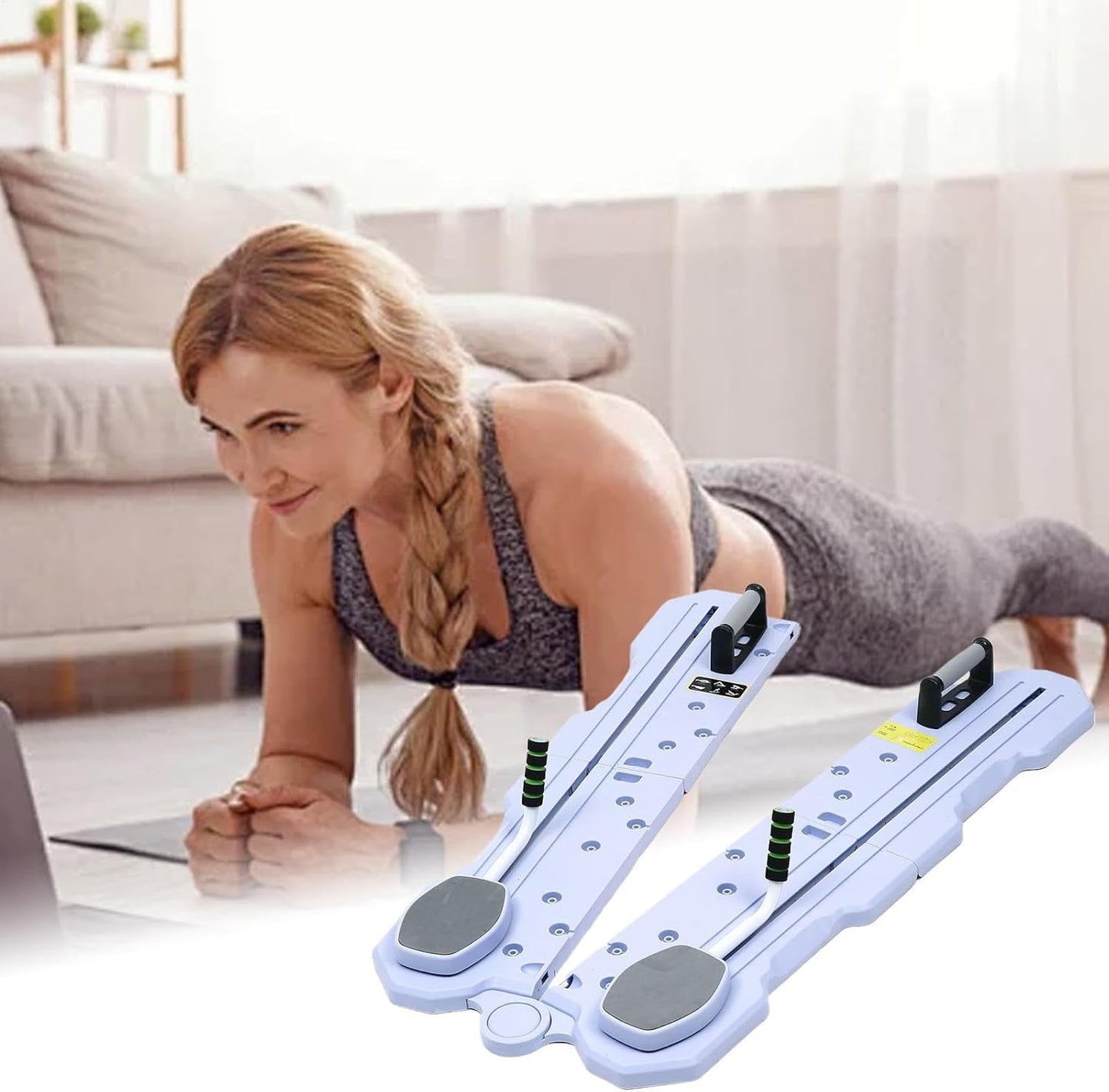 Pilates Board Travel, Ab Trainer Home, Pushup Board Equipment, Portable Pilates Board, Home Workout Gear, Workout Equipment Travel, Pilates Sliding Workout, Men Workout Board, Pilates Core Trainer