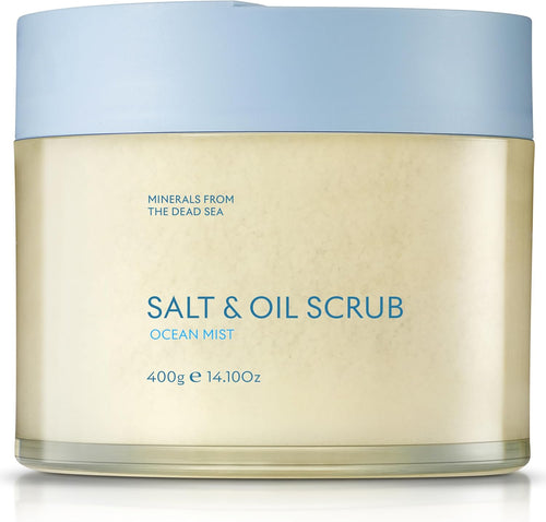 SEACRET Body Scrub - Salt & Oil Body Exfoliator with Dead Sea Minerals and Essential Oils, Scented 14.1 FL.OZ.