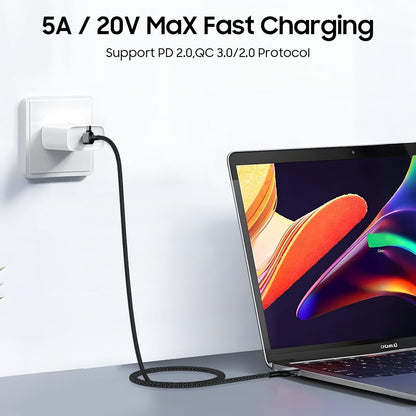 Artmushie Multi 4-in-1 Universal Fast Charging Cableâ€“USB A/C to Multi Connectors (Type C, Lighting), Compatible with iPhone, iPad, Smartphones, Tablets & More Devices (2Pack, Black, 5.5Ft)
