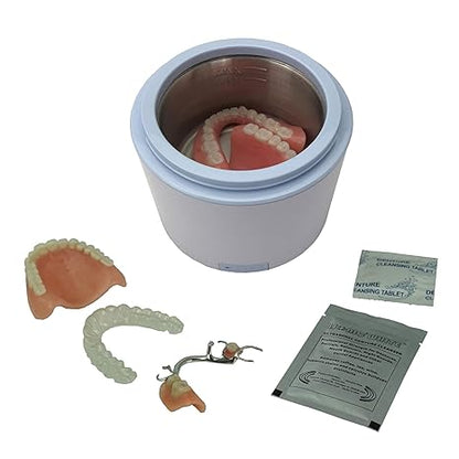 iSonic DS180 Portable Denture/Aligner/Retainer Cleaner for all dental and sleep apnea appliances, DC12V, AC100-240V worldwide