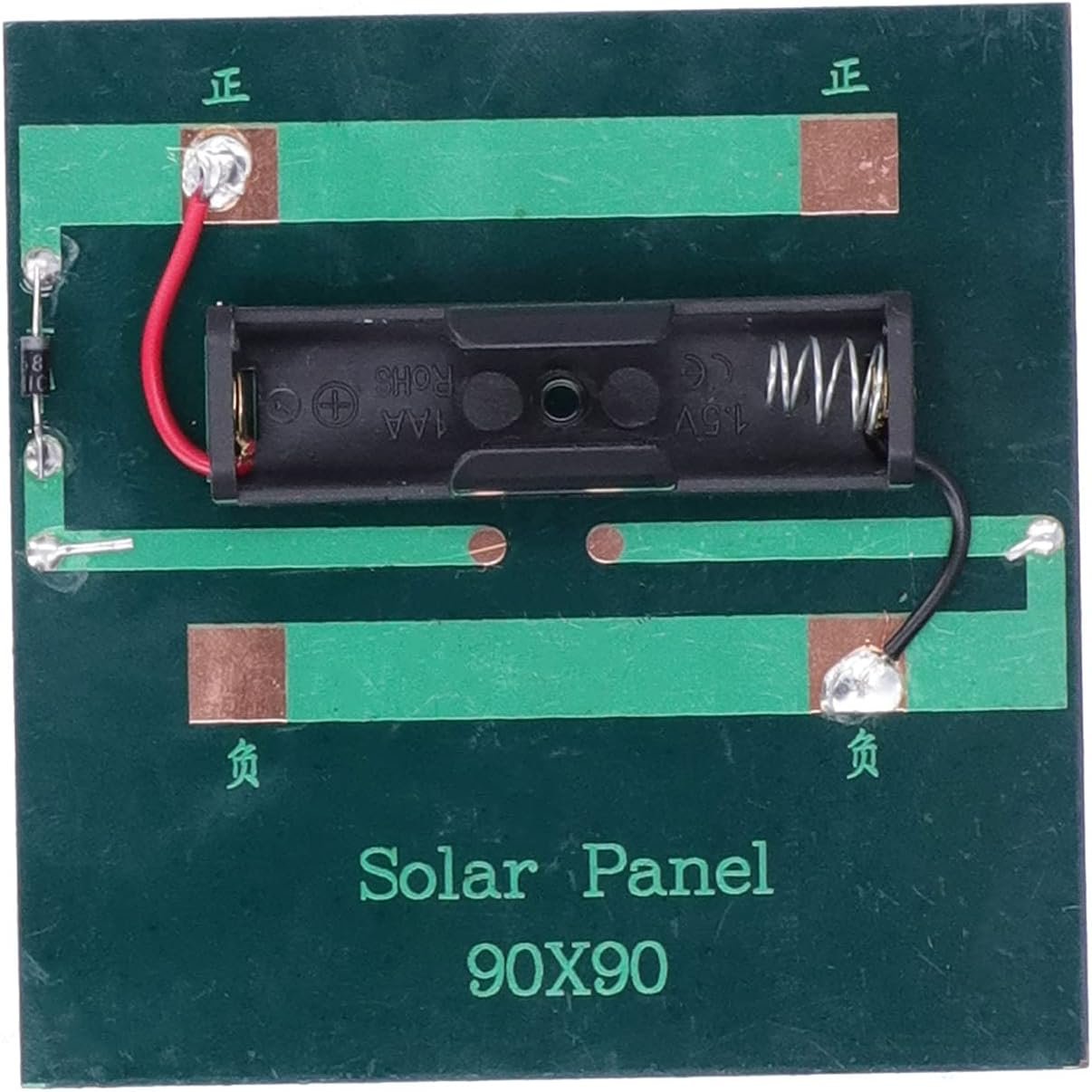 Solar Panel Charger, Solar Charging Board Cell Charging Board 1W DC2V for 1.2V AA Batteries Power Supply for Outdoor Use