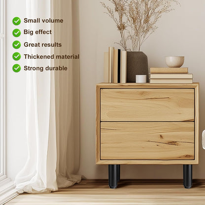 AiQInu 4 Pieces Furniture Feet 12-22cm Adjustable Furniture Feet with 18 Screws and Screwdriver, High Quality Iron for Wardrobe, Table, Sofa, Bed, Kitchen Furniture Legs