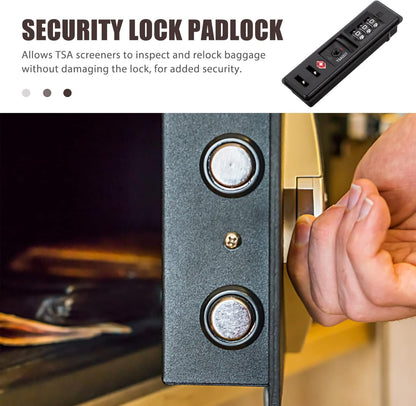 iplusmile 2 Pack Customs Code Lock TSA Security Lock, Luggage Travel Lock Toolbox Bag Combination Zipper Fixed Locks 3 Digit for Travel Backpack Customs Fixed Safety Lock