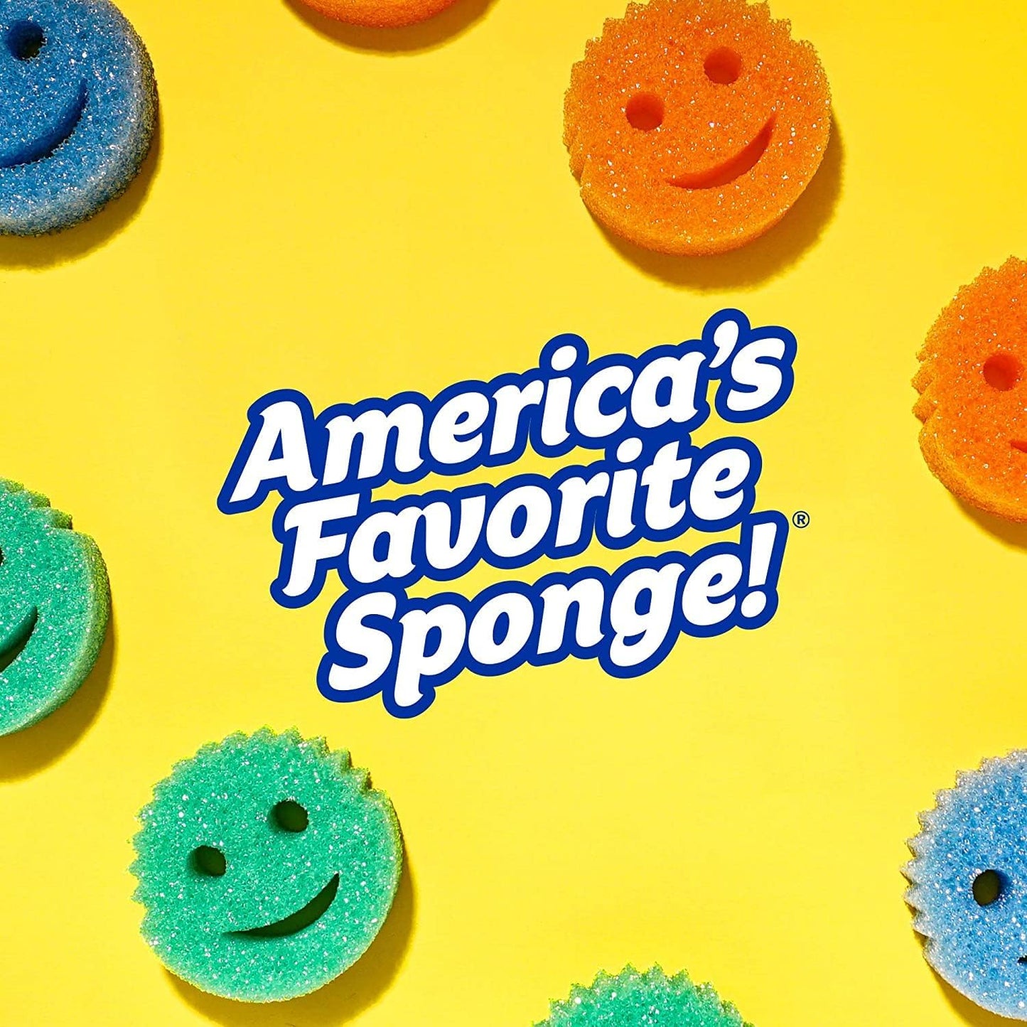 Scrub Mommy - Multipurpose Cleaning Scrubber and Sponge - Scrub Daddy on One Side for Scrubbing, Scrub Mommy on the Other for Mopping Up - Scratch Free, Odour Resistant, Ergonomic