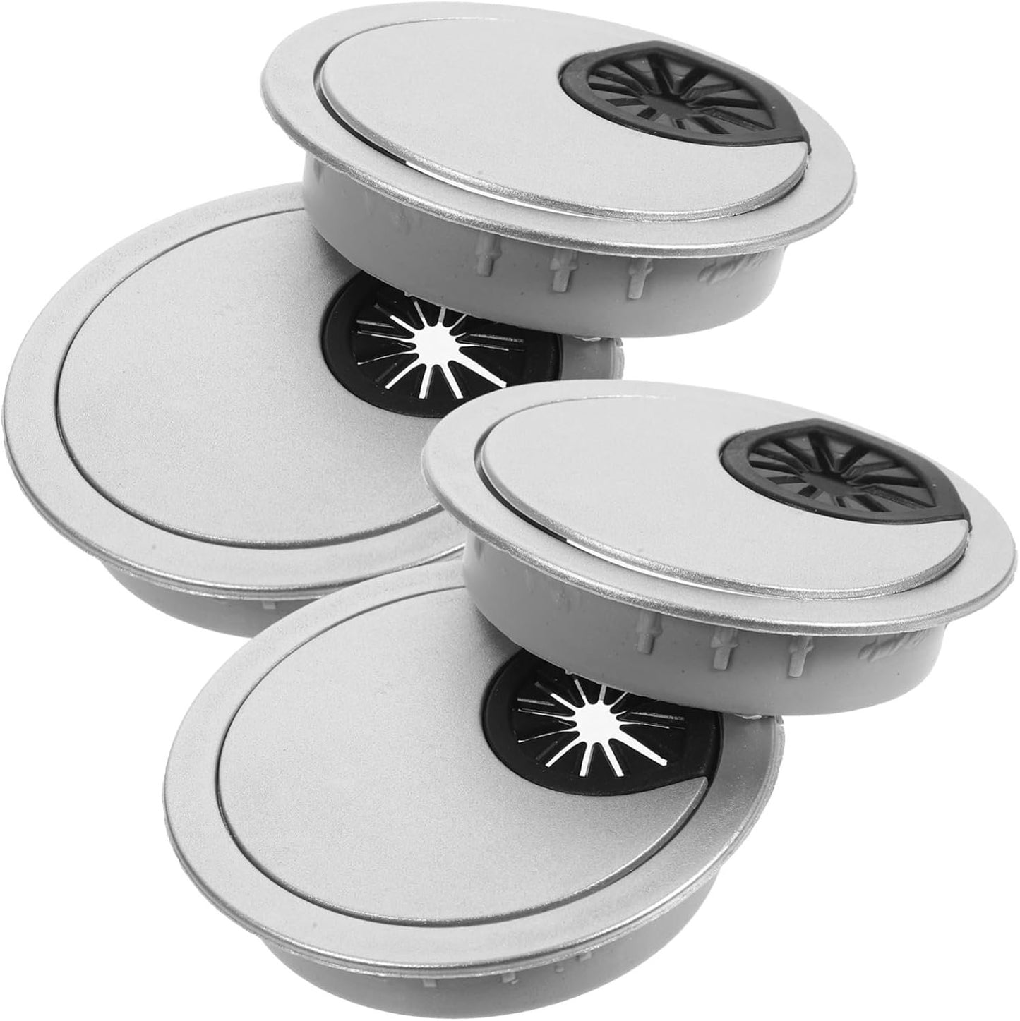 LABRIMP 20pcs Round Cable Grommets Wire Hole Covers for Desk Cable Management Elegant Design for Home Office Workspace Organization