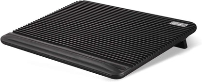 Laptop Cooling Pad, Coolertek USB Powered Laptop Cooler, 2 Blue Silent Big Fans, Height Adjustable Non-Slip Laptop Stand with Dual USB 2.0 Ports, Fits 11-17 Inch Notebook - Black (N2)