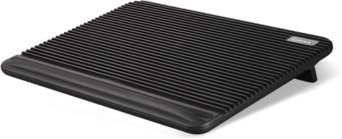 Laptop Cooling Pad, Coolertek USB Powered Laptop Cooler, 2 Blue Silent Big Fans, Height Adjustable Non-Slip Laptop Stand with Dual USB 2.0 Ports, Fits 11-17 Inch Notebook - Black (N2)