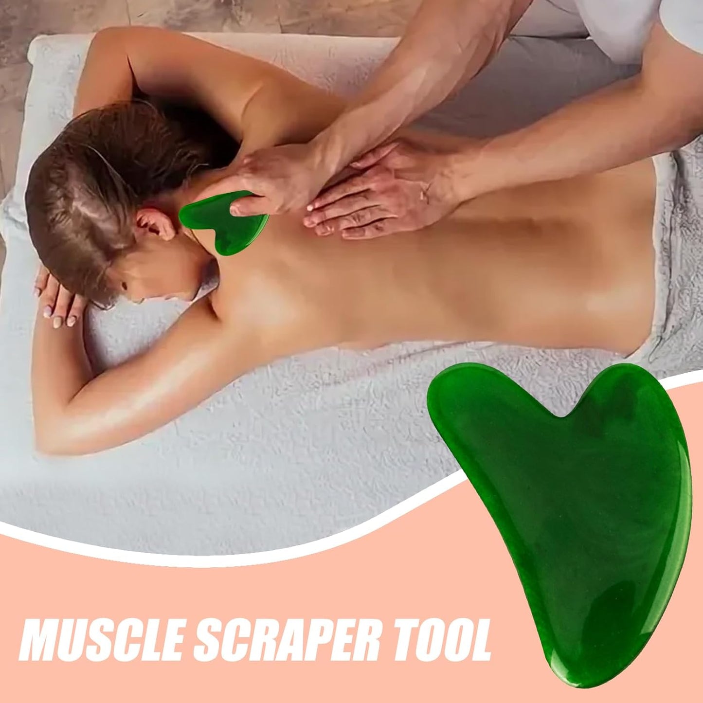 Body Massage Tool, Resin Handheld Muscle Scraper, Portable Physical Massage Tools for Body Enhanced Recovery Discomfort Relief