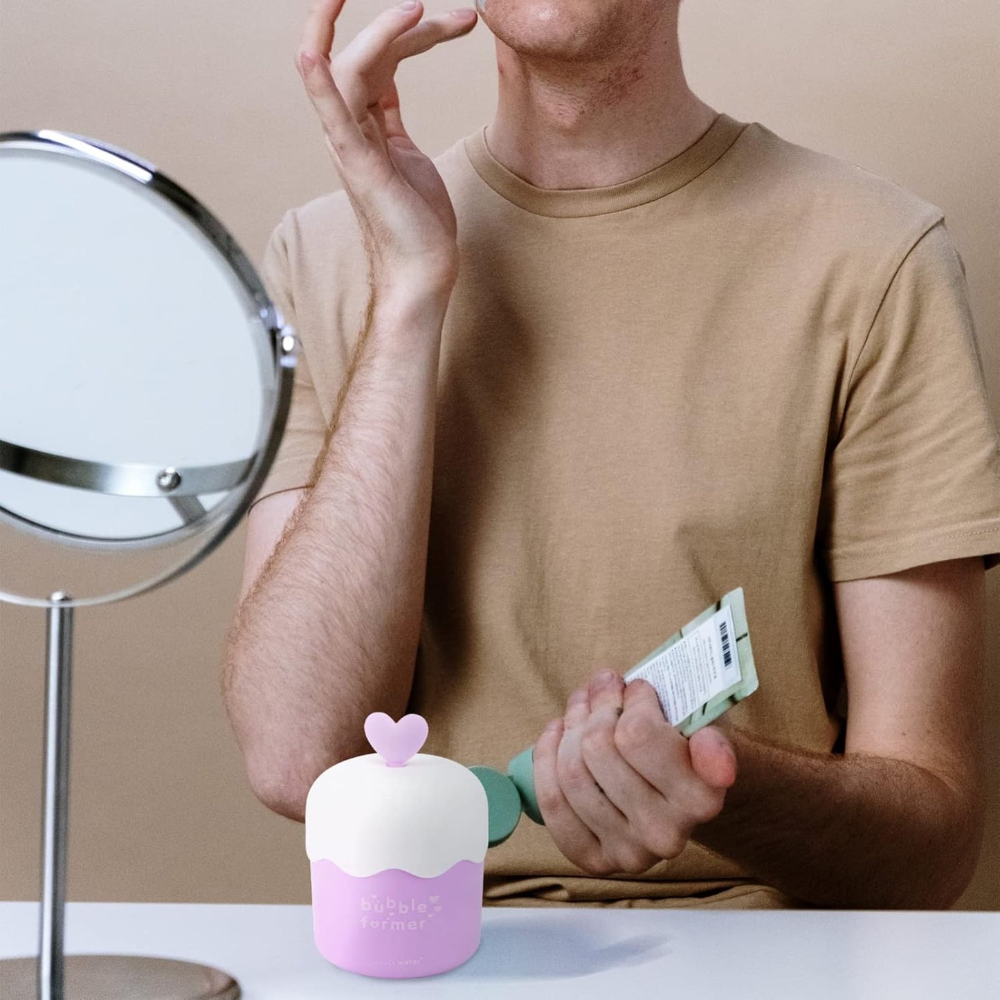DOITOOL 1pc Facial Cleanser Bubbler Foaming Cup Portable Bubble Whipped Bottle for Travel Easy to Use Cleanser Foam Device Durable Material Present for Women