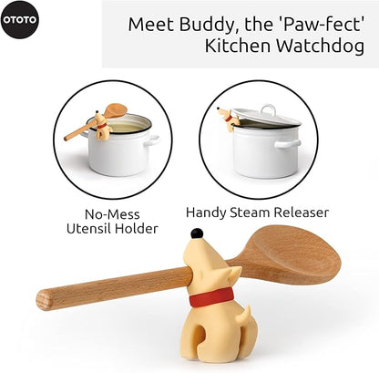 Funny Spoon Holder by OTOTO - Spoon Rest for Stove Top - Cooking Gadgets, Cooking Gifts, Cool Kitchen Gadgets, Cool Gifts, Cute Kitchen Accessories