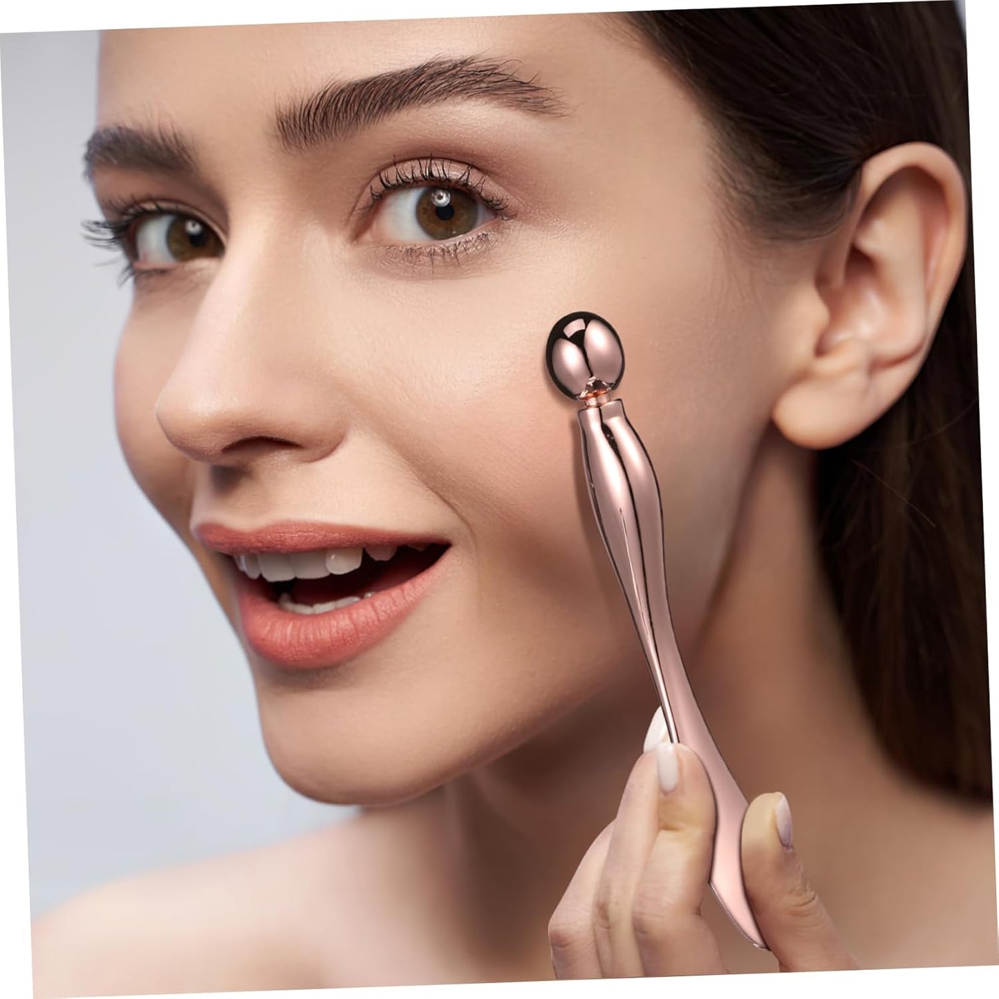 Mipcase 6Pezzi Applicatore per Crema per Occhi Spatola Metallo con Massaggiante Strumento per Routine Della
