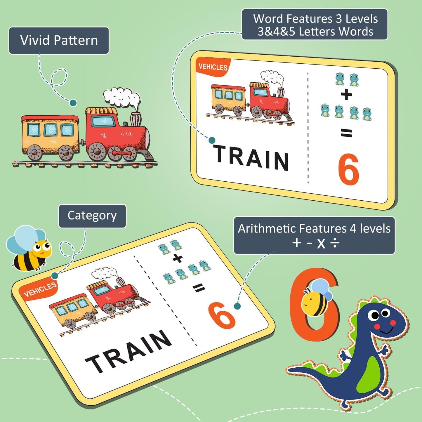 Qizebaby Toy for 3 4 5 6 Year Oldsï¼ŒUnicorns Learning Toy Balance Counting Math Toy with Matching Letter Spelling Gamesï¼ŒMath & Cards Learning Preschool Educational Gameï¼ŒKid Toys Boys Girls