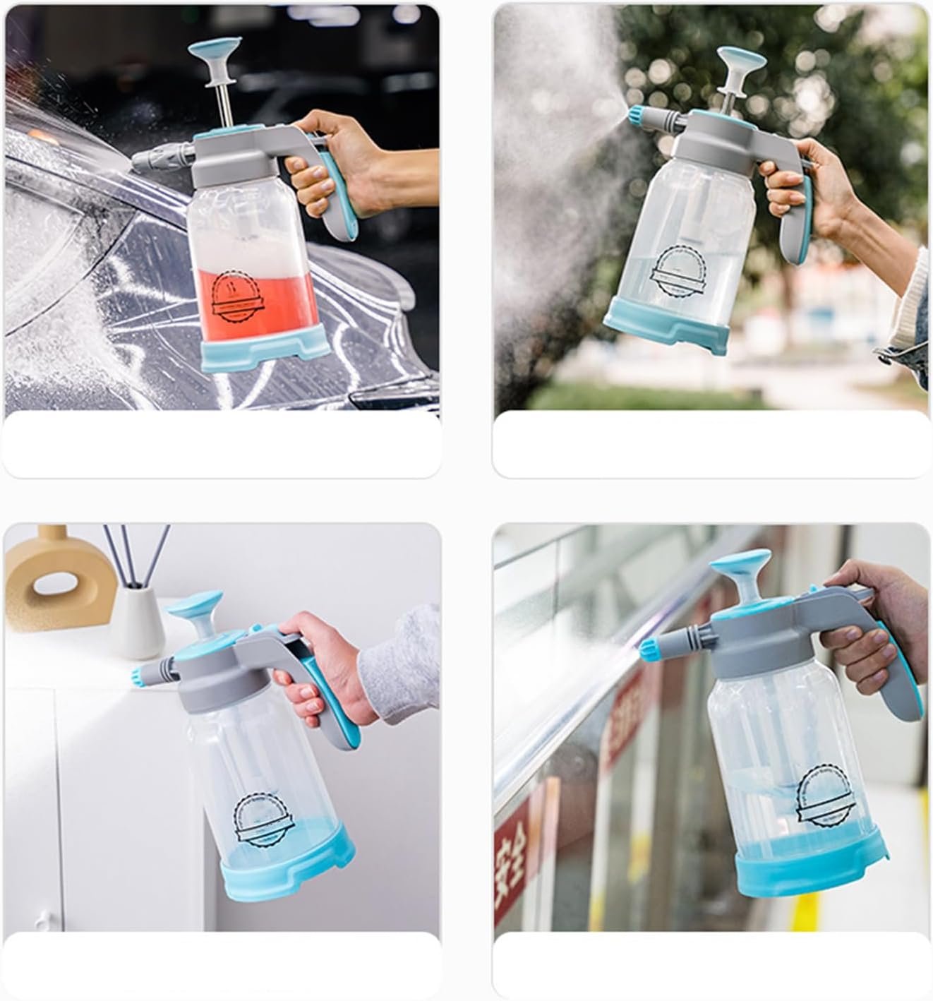 Car Wash Nozzle, Portable Foam Sprayer, Vehicle Soap Dispenser, 12.99 x 4.92 Inch High-Pressure Spray Power, Adjustable Foam Output, Ideal for Auto Detailing & Home Cleaning