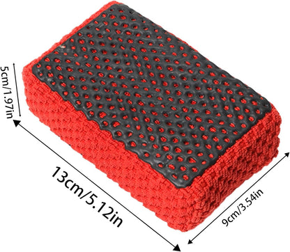Car Detailing Sponge, Wash Mud Brush, 5.12in Cleaning Scrub Tool, Non Scratch, All Purpose Utility Pad for Auto Care, Household, Garage, Vehicle, Interior, Exterior Use
