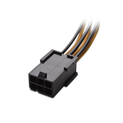 Cable Matters 2-Pack 6 Pin to 8 Pin PCIe Adapter Power Cable - 10cm / 4 Inches