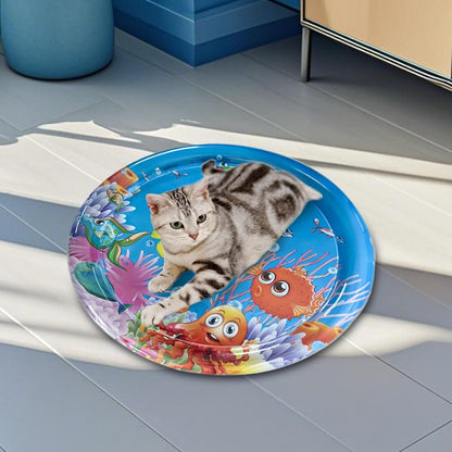 Acqua Sensory Play tappetino, cuscinetto d'acqua per gatti | Pets Babies Cartoon Play Water Pad - Fantastico divertimento giocando a casa d'acqua per dormire a casa esterno per l'intrattenimento per u