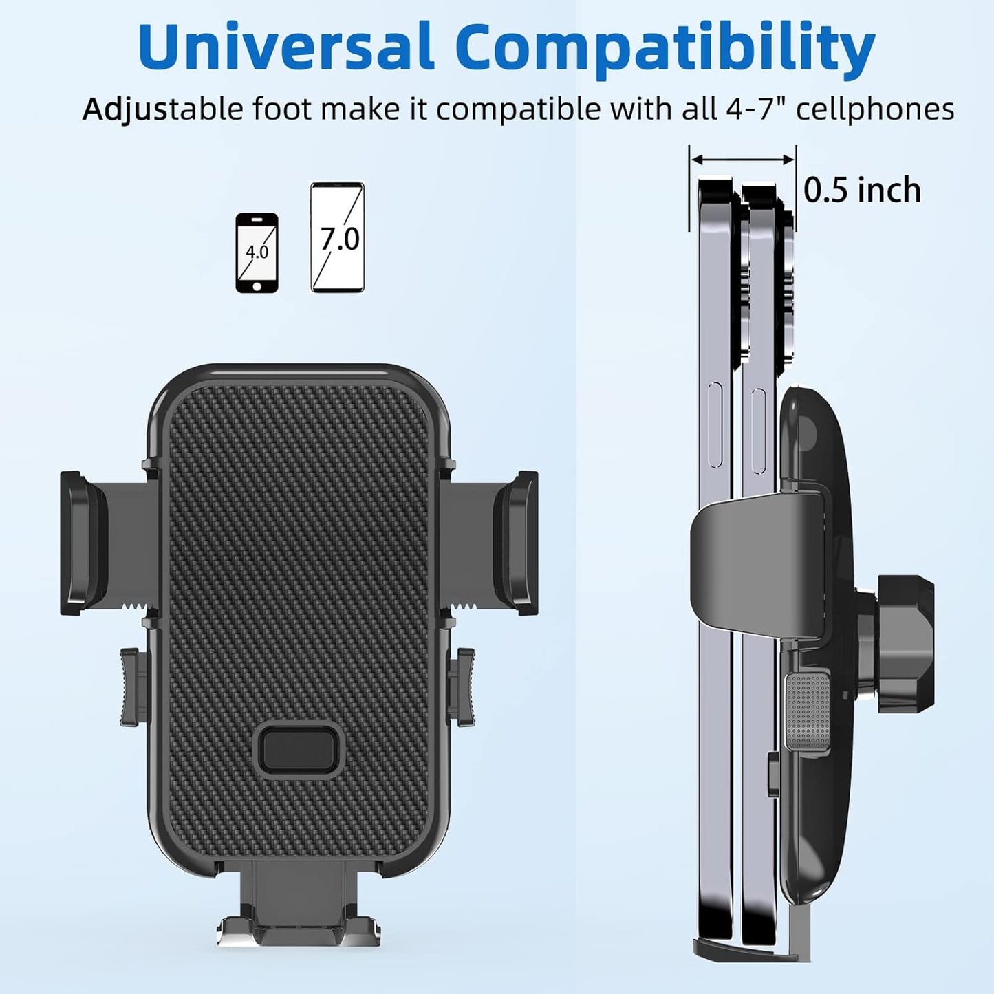Giftorld Car Air Vent Phone Mount,360°Rotation,Solid & Steady,Auto-Clamping,Easy Installtion,Car Phone Holder,Compatible for All iPhone Series and Other 4-7 inchs Cellphone.