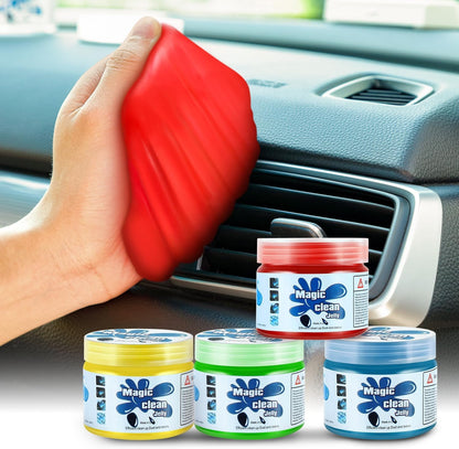 DNA MOTORING 4 Pack Car Cleaning Gels Auto Detailing Tools Cleaning Putty Car Interior Cleaner, Car Jelly Cleaner, Keyboard Cleaner, Car Cleaning Supplies Car Gifts for Men Women, TOOLS-00150