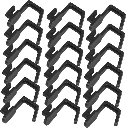PLAFOPE 20pcs Pegboard Hooks: Grid Panel Hanging Hooks Shelving Hangers Organizer for Bedroom Kitchen Office Retail Home Workspace Organization