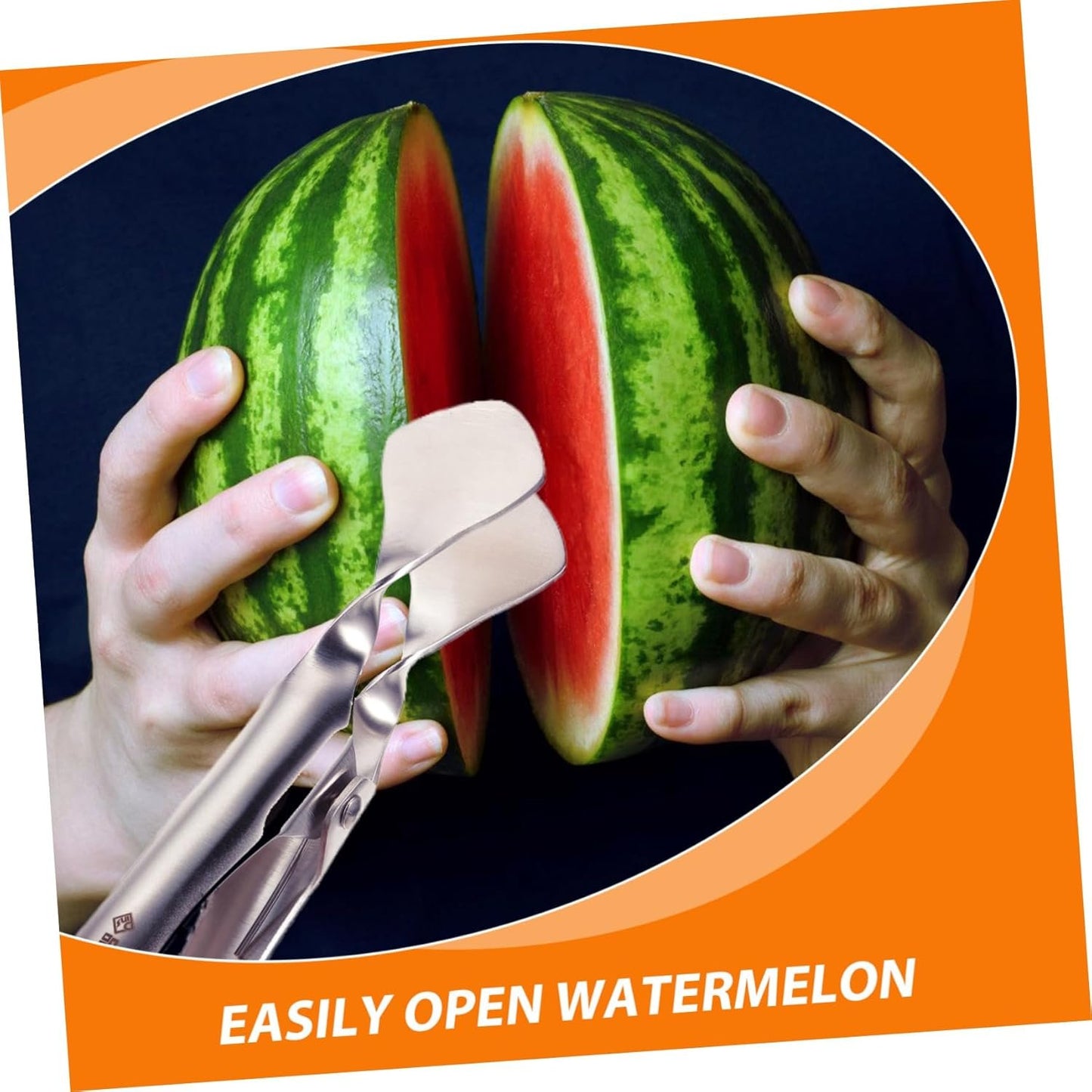 SEWOART utensile da cucina set cucina gadget cucina apribottiglie tagliatori di melone di grandi dimensioni taglio apri anguria in metallo anguria acciaio inossidabile 304