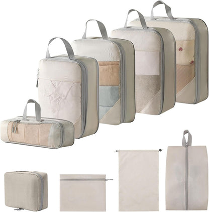 XUYUH Travel Storage Bag 5Pcs/Set Lightweight Packing Cubes for Efficient Suitcase Organization Expandable Travel Organizers Portable Storage Bag