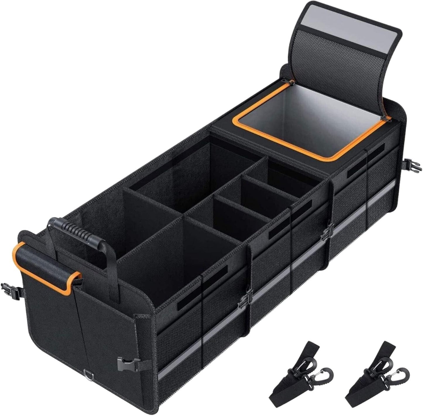 Social Hike Car Boot Organiser With Cooler - Collapsible Storage Box For Trunk