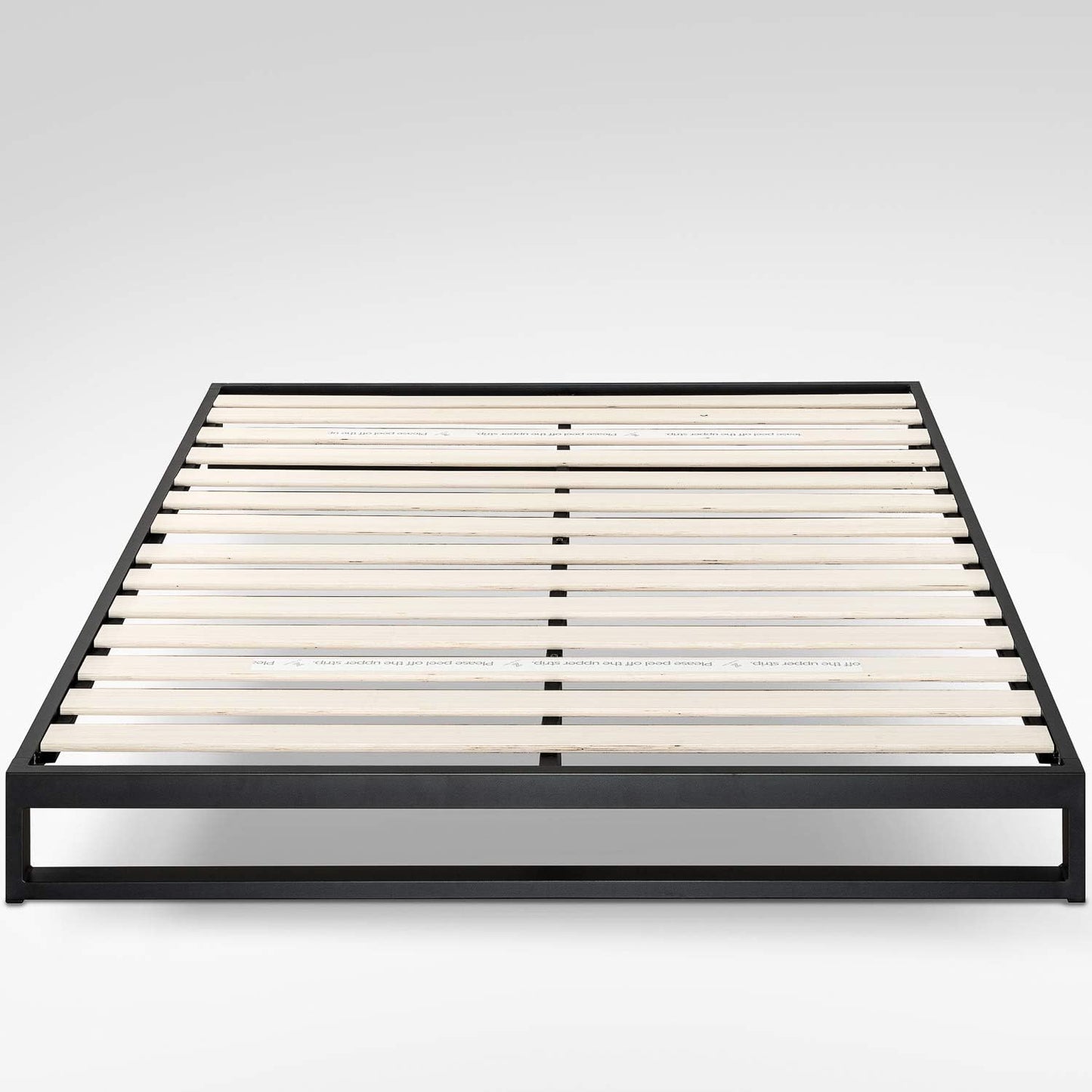 Zinus Trisha Queen Bed Frame Base 18cm Steel - Heavy Duty Metal Frame - Black