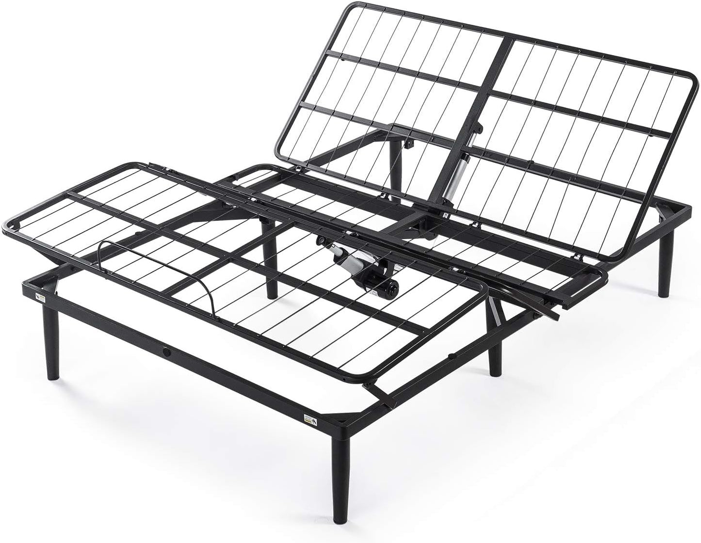 Zinus Queen Bed Frame Adjustable Smart Base Bed Base | Steel Slat Support Furniture