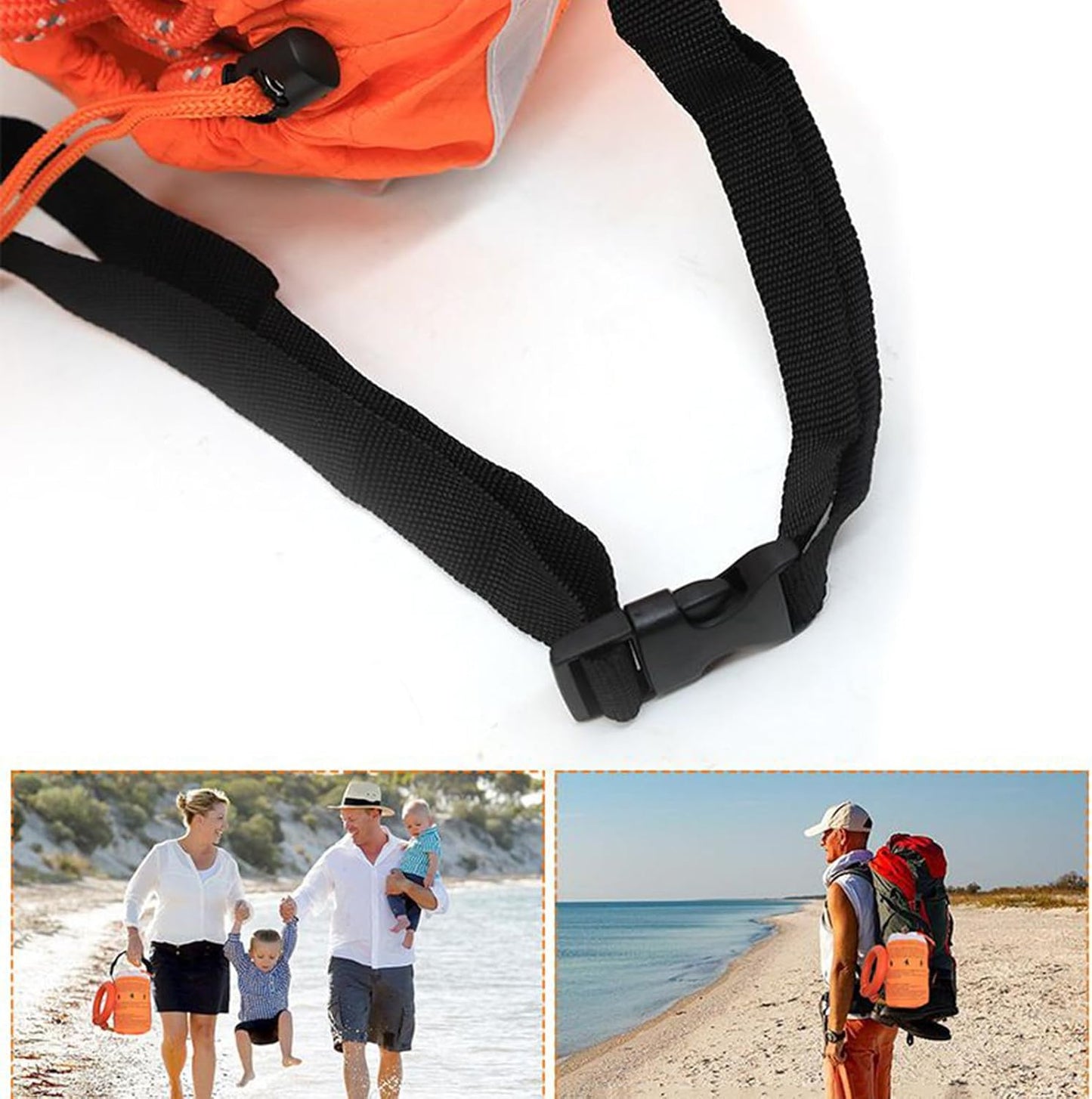 Throw Bags for Water Rescue, 881.85 Lbs Safety Throws Bag, 0.31inches High-Visibility Flotation Device, Outdoor Liquid Sports Gear Kayaking, River Trips, Crisis Safe Tool
