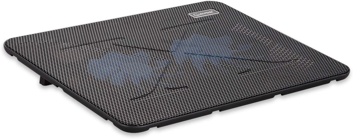 Laptop Cooling Pad, Coolertek Portable Slim Quiet Laptop Notebook Cooler Cooling Pad Stand with 2 Blue LED Fans, USB Powered, Adjustable Angled, Fits 11-14 Inche