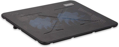 Laptop Cooling Pad, Coolertek Portable Slim Quiet Laptop Notebook Cooler Cooling Pad Stand with 2 Blue LED Fans, USB Powered, Adjustable Angled, Fits 11-14 Inche