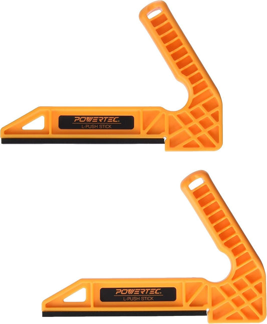 POWERTEC Plastic L-Push Stick | Deluxe