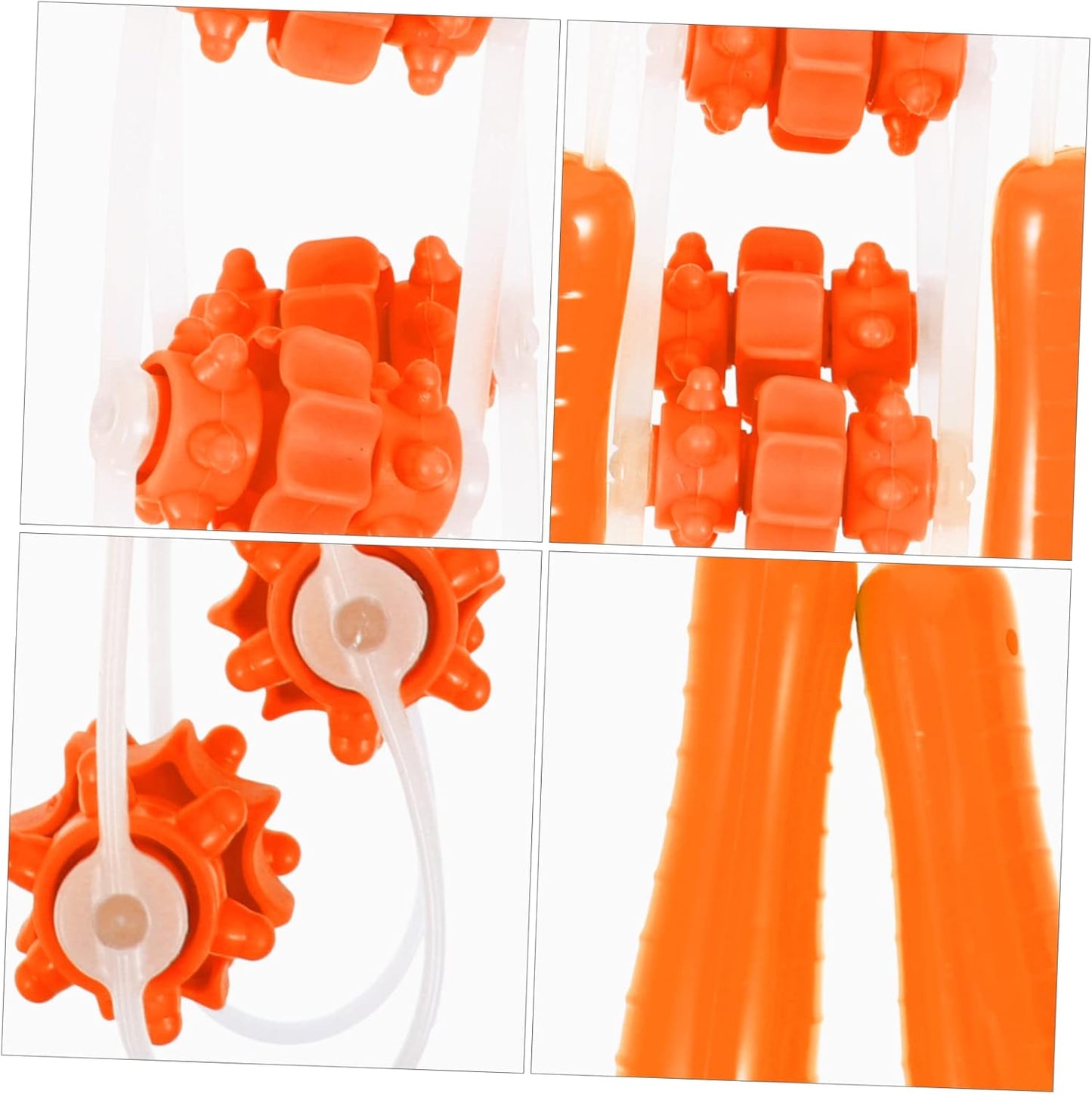 Vaguelly Striscia Posteriore Per Tirare La Palla Rulli Massaggiatore Muscolare Attrezzo Massaggiante Posteriore Per Le Gambe Strumento Massaggiatore Orange Gel Di Silice