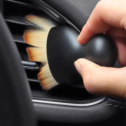 Car Interior Detailing Brush, Super Soft Car Dusting Brush, Car Interior Cleaning Tool Car Duster Brush for Car Dashboard, Air Conditioning Vents, Leather, Computer (Yellow,1 Pack)